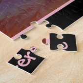Personalisiertes Flamingo-Puzzlespiel Puzzle (Seite)