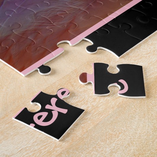 Personalisiertes Flamingo-Puzzlespiel Puzzle (Seite)