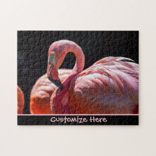 Personalisiertes Flamingo-Puzzlespiel Puzzle