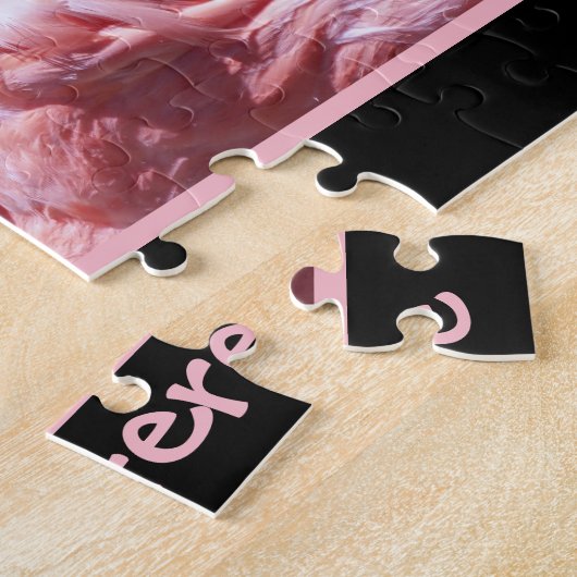 Personalisiertes Flamingo-Puzzlespiel Puzzle (Seite)