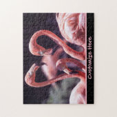 Personalisiertes Flamingo-Puzzlespiel Puzzle (Vertikal)