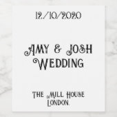 Personalisiertes Flaschenetikett. Weinetikett (Einzelnes Label)