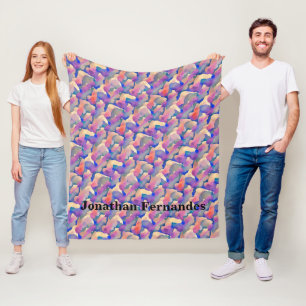 Personalisiertes Fleece-Deckenmuster Fleecedecke