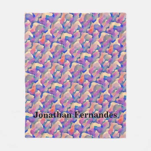 Personalisiertes Fleece-Deckenmuster Fleecedecke (Vorderseite)