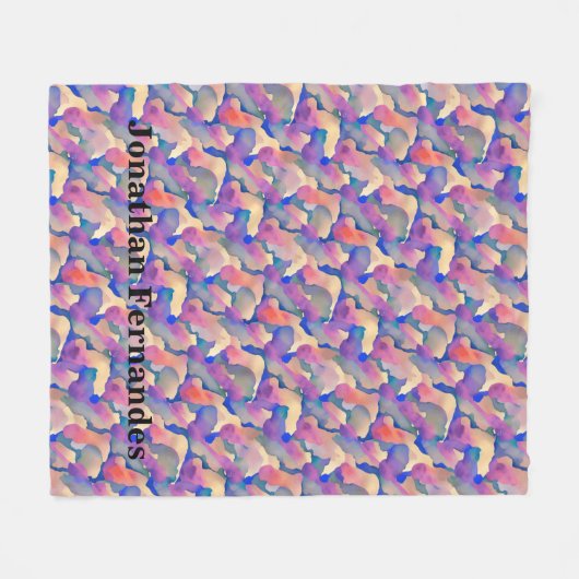 Personalisiertes Fleece-Deckenmuster Fleecedecke (Vorderseite (Horizontal))