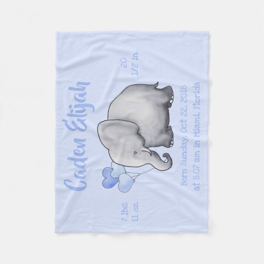 Personalisiertes Fleecedecke (Vorderseite)