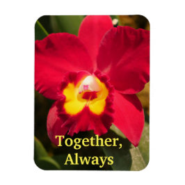 Personalisiertes Flexible Magnet Rot und Gelb Orch