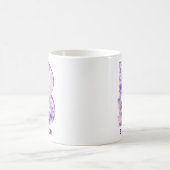 Personalisiertes Flieder-Fee-Monogramm B Kaffeetasse (Mittel)