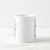 Personalisiertes Flieder-Fee-Monogramm H Kaffeetasse (Mittel)