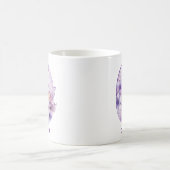 Personalisiertes Flieder-Fee-Monogramm O Kaffeetasse (Mittel)