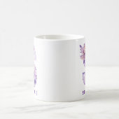 Personalisiertes Flieder-Fee-Monogramm S Kaffeetasse (Mittel)