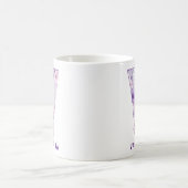 Personalisiertes Flieder-Fee-Monogramm V Kaffeetasse (Mittel)