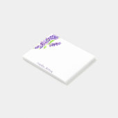 Personalisiertes Fliedersträußchen Post-it Klebezettel (angewinkelt)