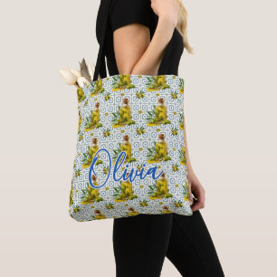 Personalisiertes Fliesenmuster Oliven Tasche