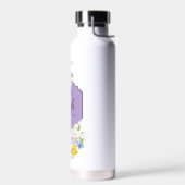 Personalisiertes Floralbibelvers Wasserfarbe Trinkflasche (Links)