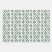 Personalisiertes florales Anfangsmonogramm Geschenkpapier Set (Vorderseite 3)