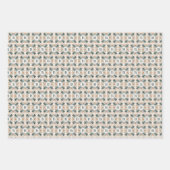 Personalisiertes florales Anfangsmonogramm Geschenkpapier Set (Vorderseite 2)