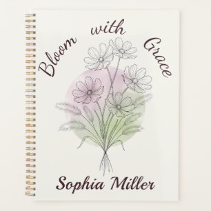 Personalisiertes Florales Cosmos Botanisches Benut Planer