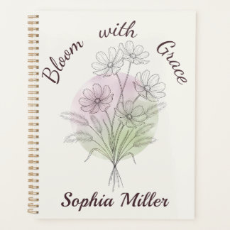 Personalisiertes Florales Cosmos Botanisches Benut Planer