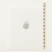 Personalisiertes Florales Cosmos Botanisches Benut Planer (Rückseite)