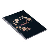 Personalisiertes florales Elegance SpiralNotebook Notizblock (Rechte Seite)