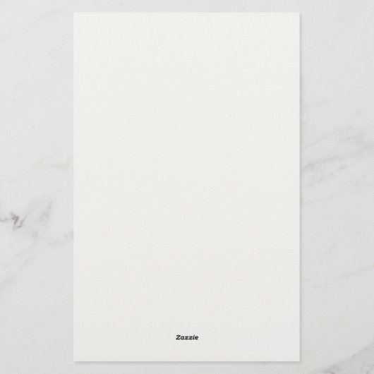 Personalisiertes florales Elegant Briefpapier (Rückseite)