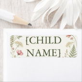 Personalisiertes florales Exlibris für Kinder (Insitu)