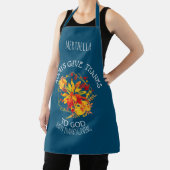 Personalisiertes florales Glück Erntedankfest Chri Schürze (InSitu)