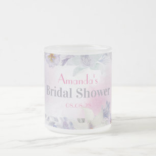 Personalisiertes Florales Junggesellinnenabschieds Mattglastasse