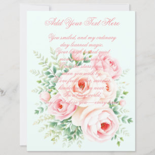 Personalisiertes Florales Scrapbook-Papier