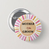 Personalisiertes florales Shabby Chic Mutter des G Button (Vorne & Hinten)