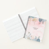 Personalisiertes florales SpiralNotebook Notizblock (Innenseite)