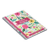Personalisiertes FLORALNOTEBOOK Notizblock (Rechte Seite)