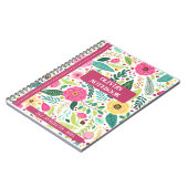 Personalisiertes FLORALNOTEBOOK Notizblock (Linke Seite)