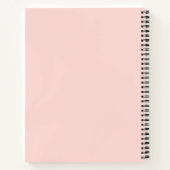 Personalisiertes Floraly-Notebook mit Namen Notizblock (Rückseite)