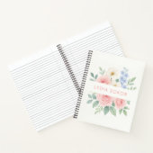 Personalisiertes Floraly-Notebook mit Namen Notizblock (Innenseite)