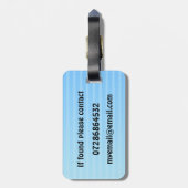 Personalisiertes Flugsaurier-Gepäckanhänger – Name Gepäckanhänger (Rückseite vertikal)