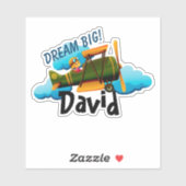 Personalisiertes Flugzeug Aufkleber (Blatt)