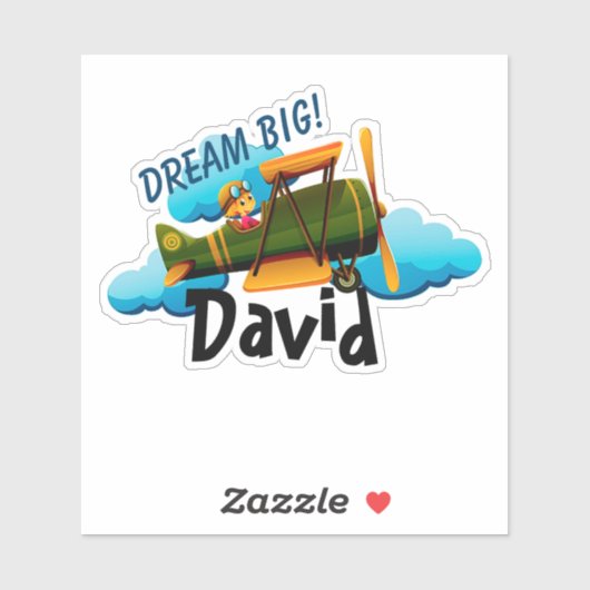 Personalisiertes Flugzeug Aufkleber (Blatt)