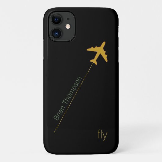 personalisiertes Flugzeug Case-Mate iPhone Hülle (Rückseite)