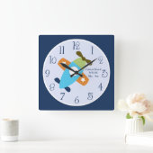 Personalisiertes Flugzeug, das die Uhr der Flugwan (Zuhause)