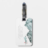 Personalisiertes Flugzeug für die Abenteuerzeit Gepäckanhänger (Rückseite vertikal)