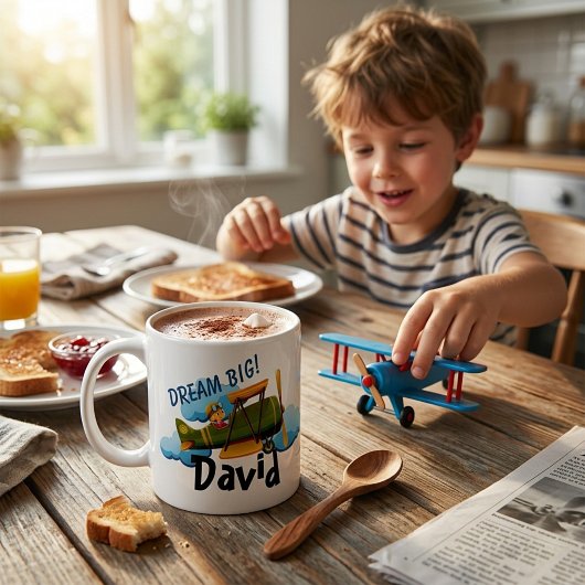 Personalisiertes Flugzeug Kaffeetasse