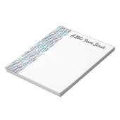 Personalisiertes Flute Player-Gift-Musikinstrument Notizblock (Rotiert)