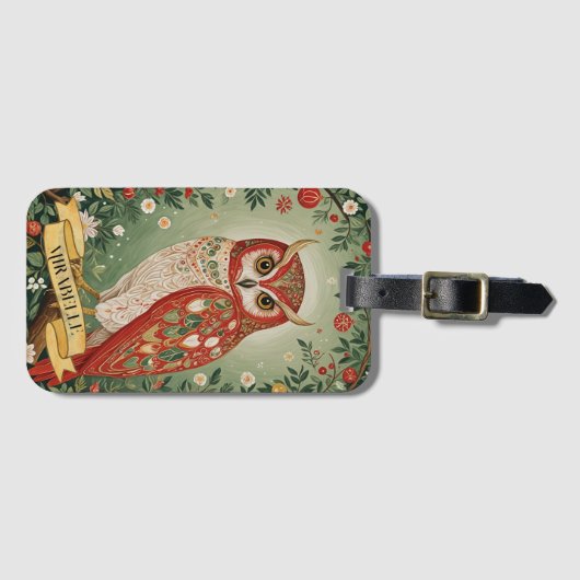 Personalisiertes Folienhühnchen Gepäckanhänger (Vorderseite (Horizontal))