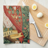 Personalisiertes Folienhühnchen Geschirrtuch (Viertel Falte)