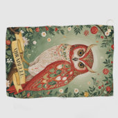 Personalisiertes Folienhühnchen Golfhandtuch (Horizontal)