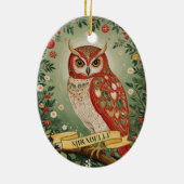 Personalisiertes Folienhühnchen Keramik Ornament (Hinten)