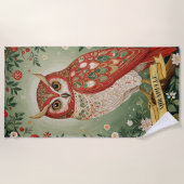 Personalisiertes Folienhühnchen Strandtuch (Vorderseite)