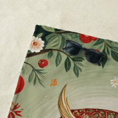 Personalisiertes Folienhühnchen Strandtuch (Beispiel)